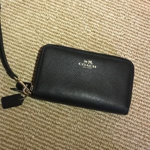 Black Coach Wristlet